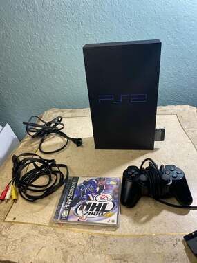 Sony PlayStation 2 (PS2) Console Bundle with Controller, Memory Card, and Games